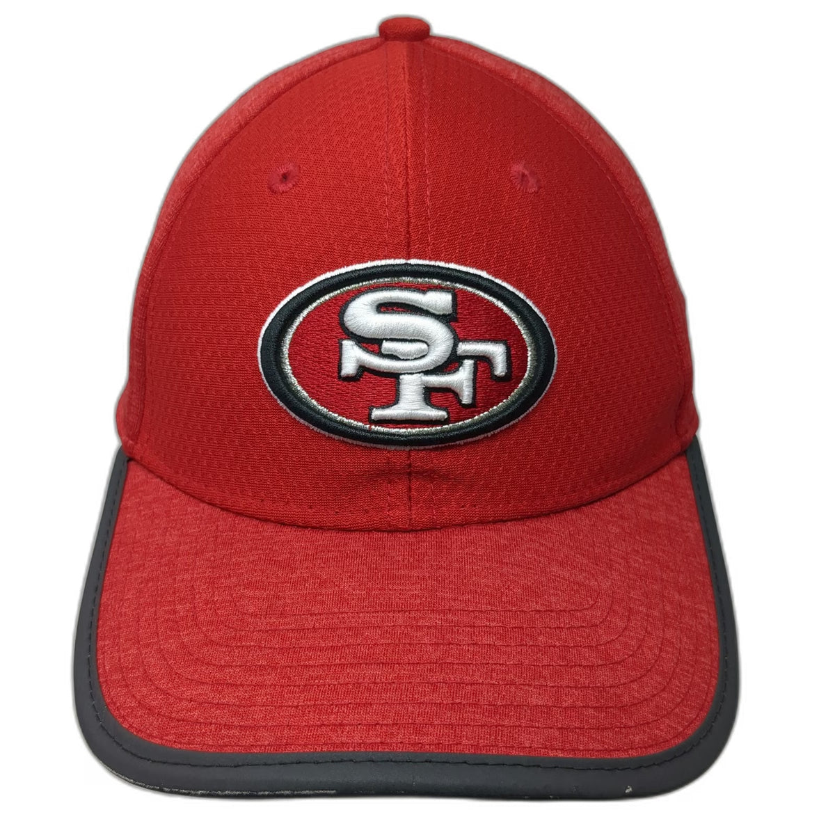 San Francisco 49ers NFL New Era Red Cap M 39THIRTY Perforated Stretch Fitted Hat