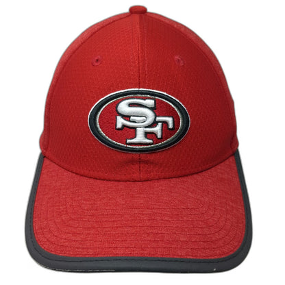 San Francisco 49ers NFL New Era Red Cap M 39THIRTY Perforated Stretch Fitted Hat