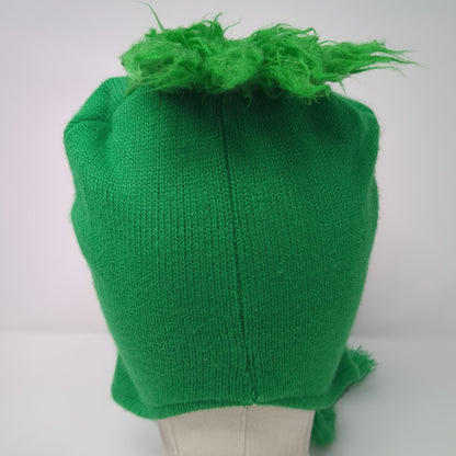 Dr. Seuss The Grinch Knit Beanie Hat Green One Size Braided Embroidered