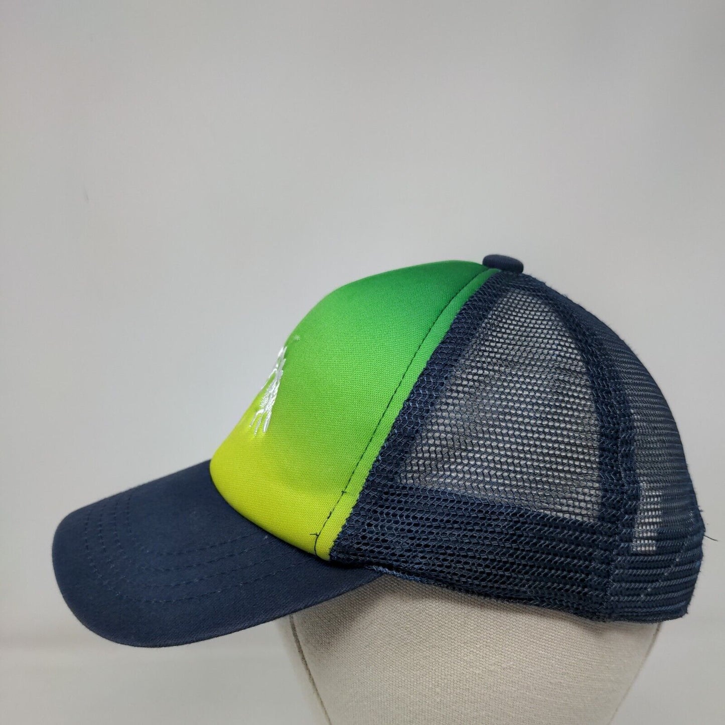 Dinosaur Skeleton Snapback Trucker Hat Multicolor One Size Mesh Back