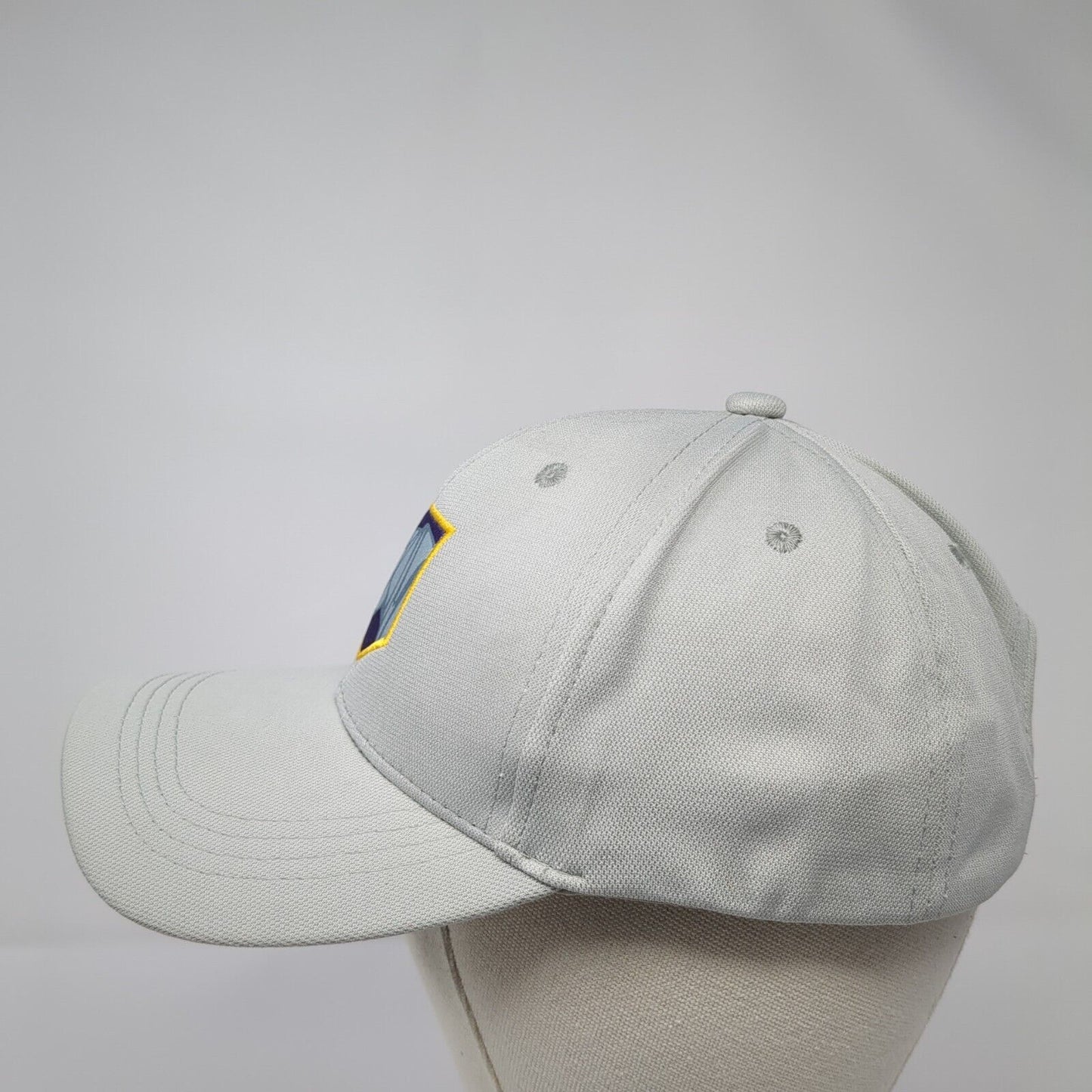 Rhinoceros Strapback Hat Gray Youth One Size Adjustable Solid 6 Panel