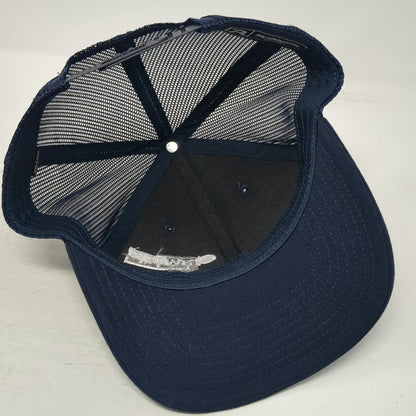 Richardson Trucker Hat Blue One Size Crawford Door Sales Mesh Back Snapback