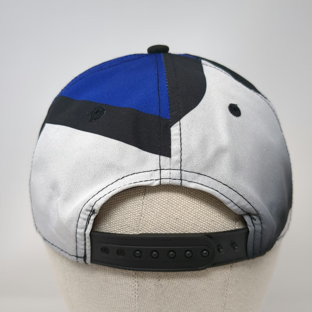 ESX360 5 Panel Hat Blue White Black Gray OSFM Esports Pro Gamer Skull Pixel Art