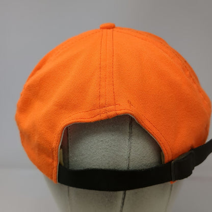Filson Baseball Cap Orange Brown Strapback Made in USA Hat Hunting Vintage