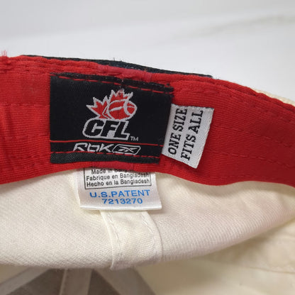 Reebok CFL Grey Cup 2009 Calgary Hat Black White Red One Size Flex Fit 97th Logo