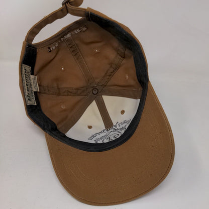 QPS Quality Plus Services Slideback Hat Brown OSFM Adjustable Embroidered