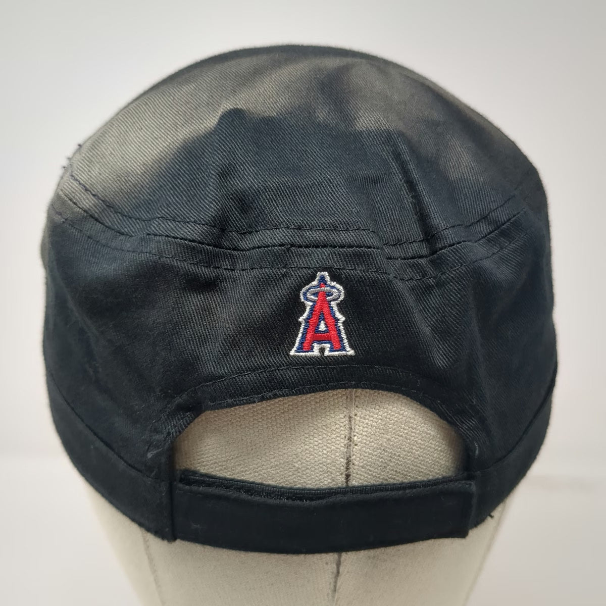 Los Angeles Angels MLB Army Cap Black One Size Hat Embroidered Strapback Logo