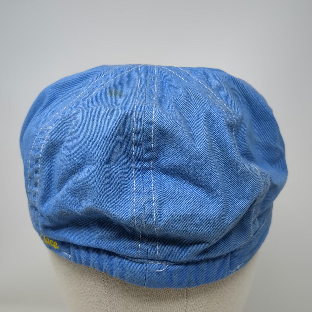 The Children's Place Blue Army Cap One Size Embroidered Hearts Rhinestones Hat
