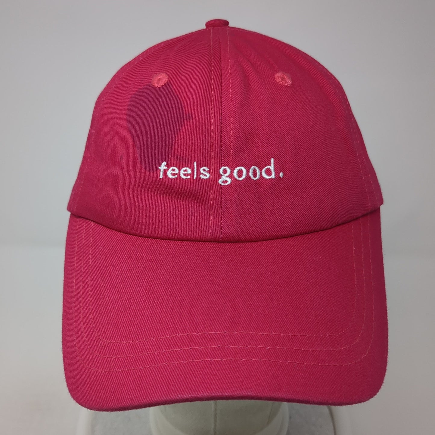 Feels Good Ptula Slideback Hat Pink One Size Adjustable Embroidered