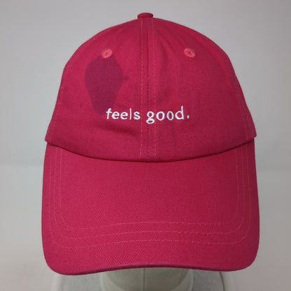 Feels Good Ptula Slideback Hat Pink One Size Adjustable Embroidered