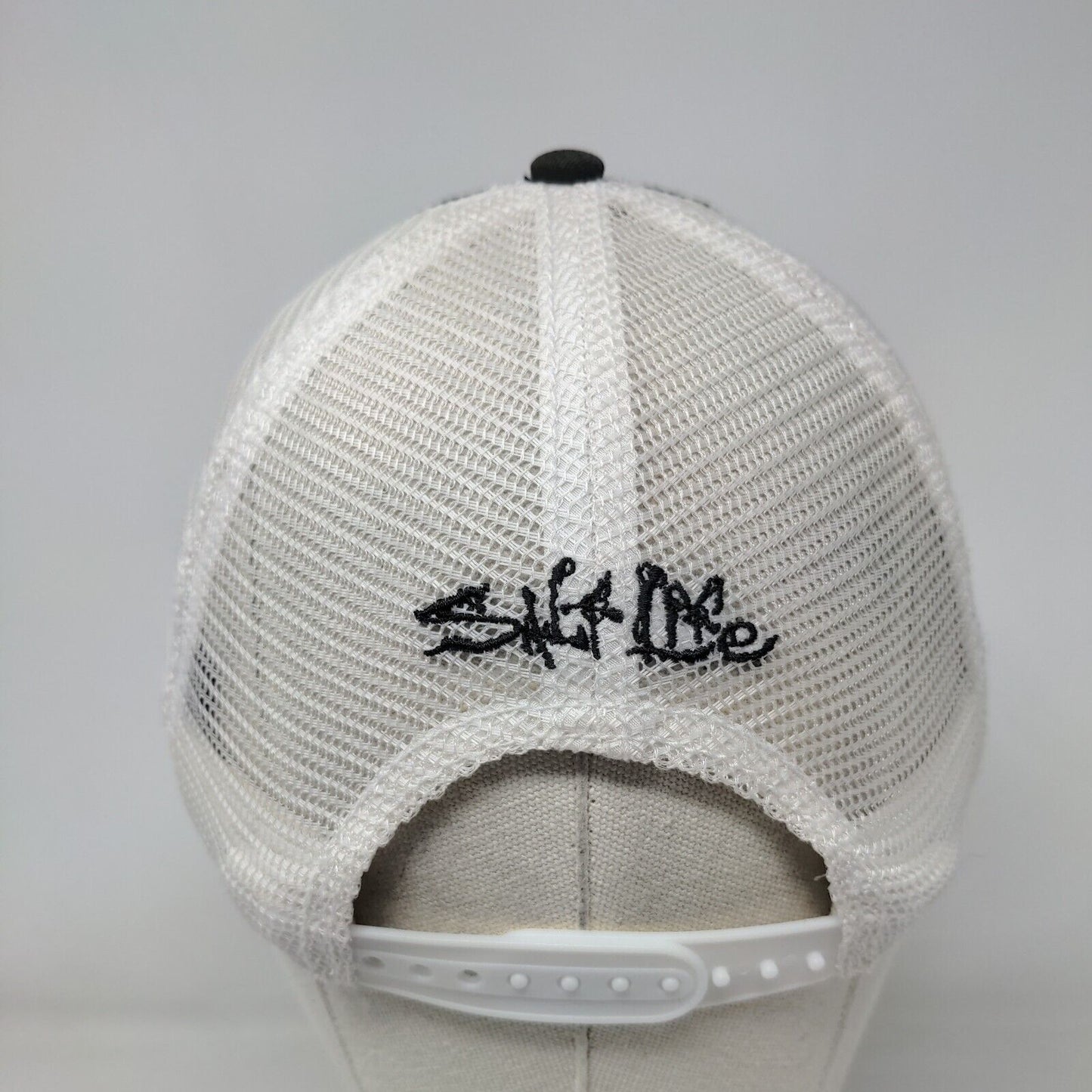 Salt Life Fish Dive Surf Snapback Trucker Hat Black OSFM Colorblock