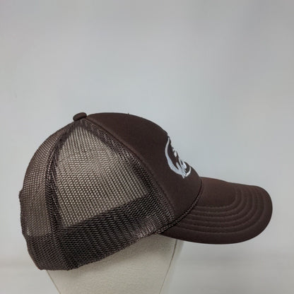 Big Mood Snapback Trucker Hat Brown OSFM Adjustable Rope Mesh Back Otto