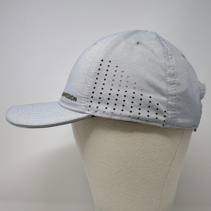Mission Baseball Cap Gray One Size Cooling Laser Cut Ventilation Strapback Hat