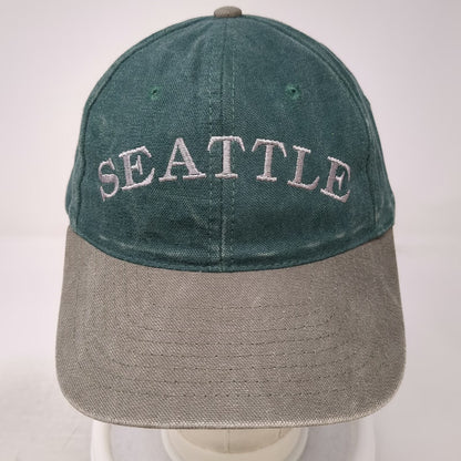 HeadShot by KC Caps Baseball Cap Green One Size Slideback Two-Tone Seattle Hat