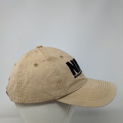 NRA Strapback Hat Tan One Size Embroidered Institute For Legislative Action