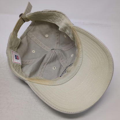 NFL New England Patriots Cap Beige One Size Slideback Embroidered Shield Logo
