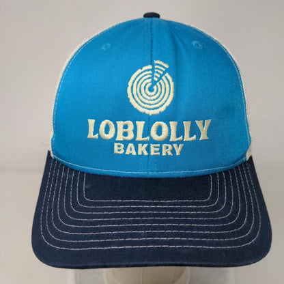 Loblolly Bakery Snapback Trucker Hat Blue OS Embroidered Mesh Back Richardson