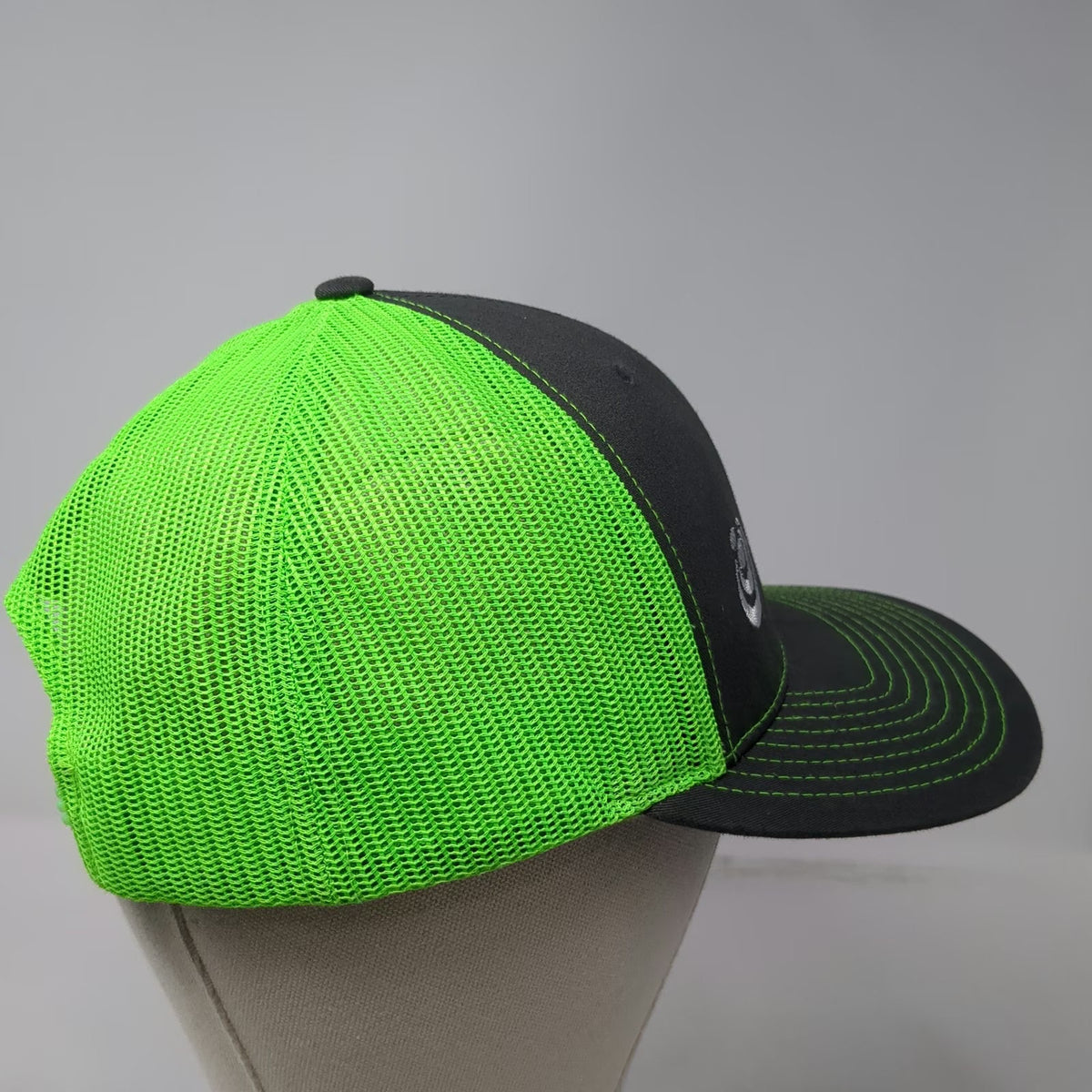 Richardson Trucker Hat Gray Green Pinnacle Shooting Sports OSFM Snapback Mesh