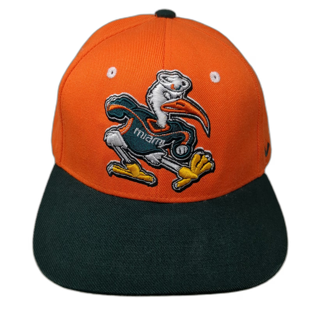 Zephyr Miami Hurricanes NCAA Snapback Hat Orange Green One Size Sebastian Ibis