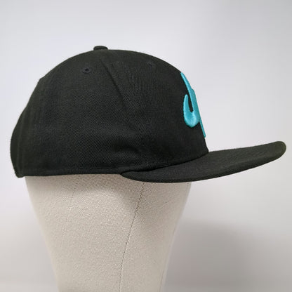 New Era Snapback Hat Black Blue One Size Dude Perfect 9FIFTY Embroidered Logo