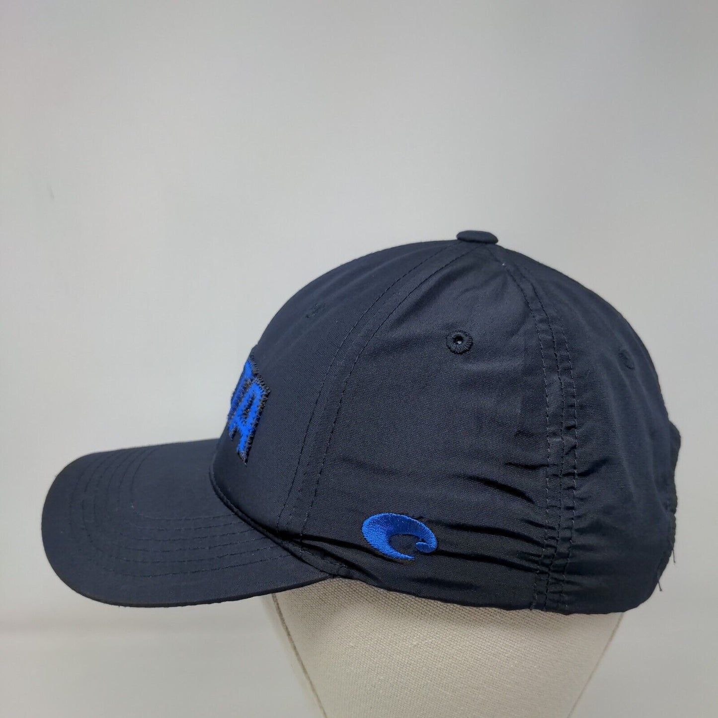 Costa Strapback Hat Blue One Size Adjustable Vent Holes 6 Panel