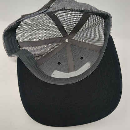 GMF Steel Group Patch Snapback Trucker Hat Black One Size Mesh Back