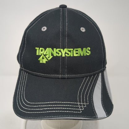 Transystems Strapback Baseball Cap Black OS Adjustable Embroidered Cap America