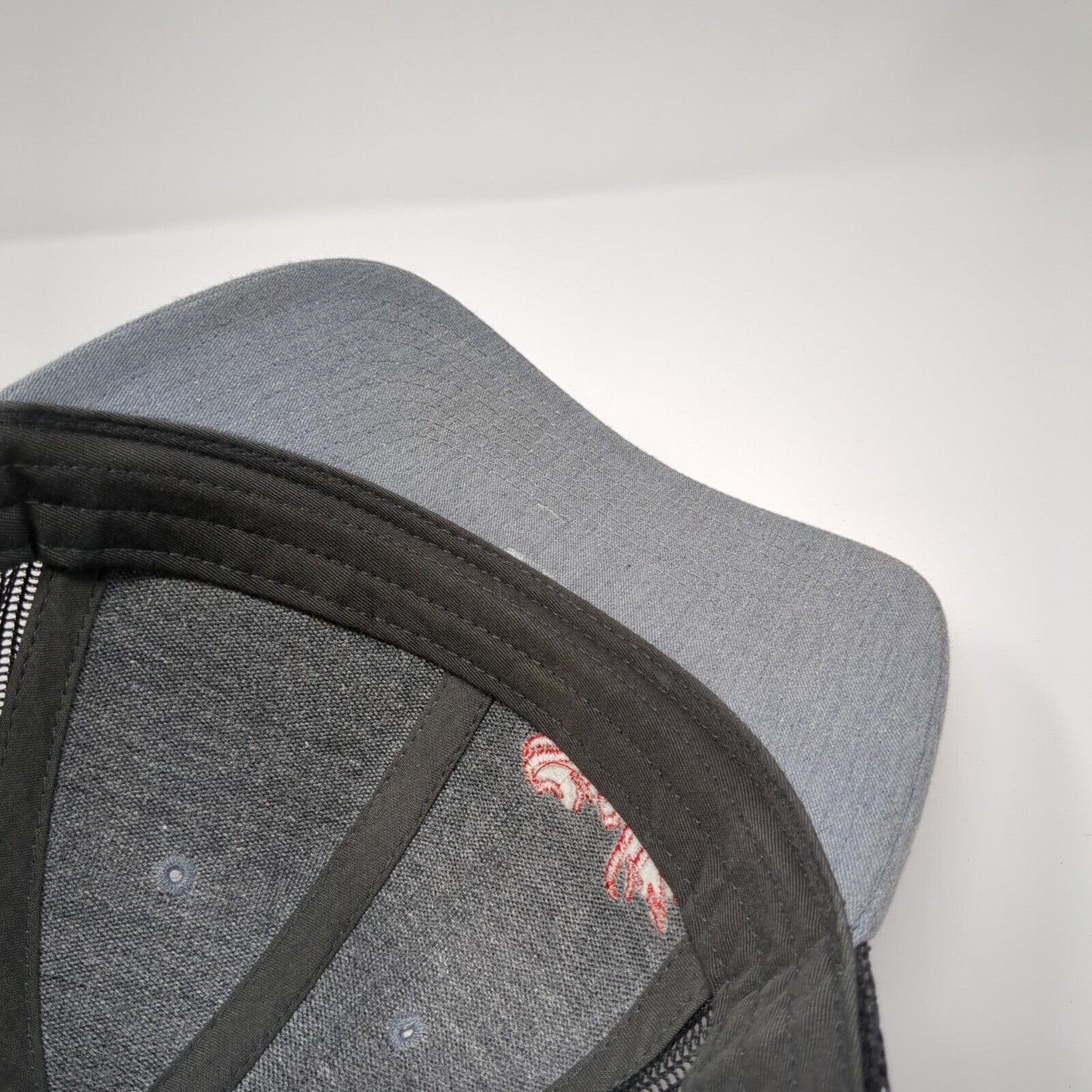 Stoltz Snapback Trucker Hat Gray M/L Adjustable Mesh Back 6 Panel Richardson