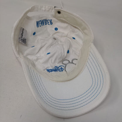 Disney Vacation Club Member Slideback Hat White OSFA Adjustable Embroidered