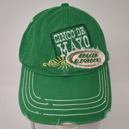 Cinco de Mayo Bud Light Strapback Hat Green One Size Adjustable 6 Panel
