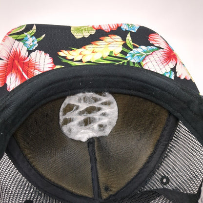 Liquid Ambition Snapback Trucker Hat Multicolor OS Adjustable Floral Mesh Pukka