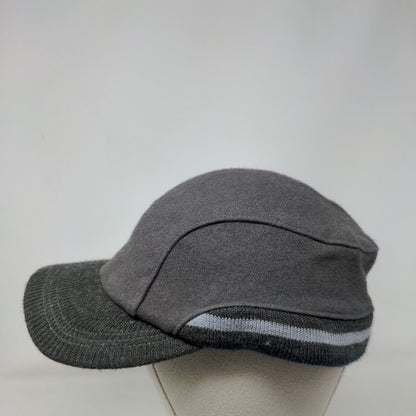 Unbranded Fitted Hat Gray One Size Striped Trim Blank Outdoor