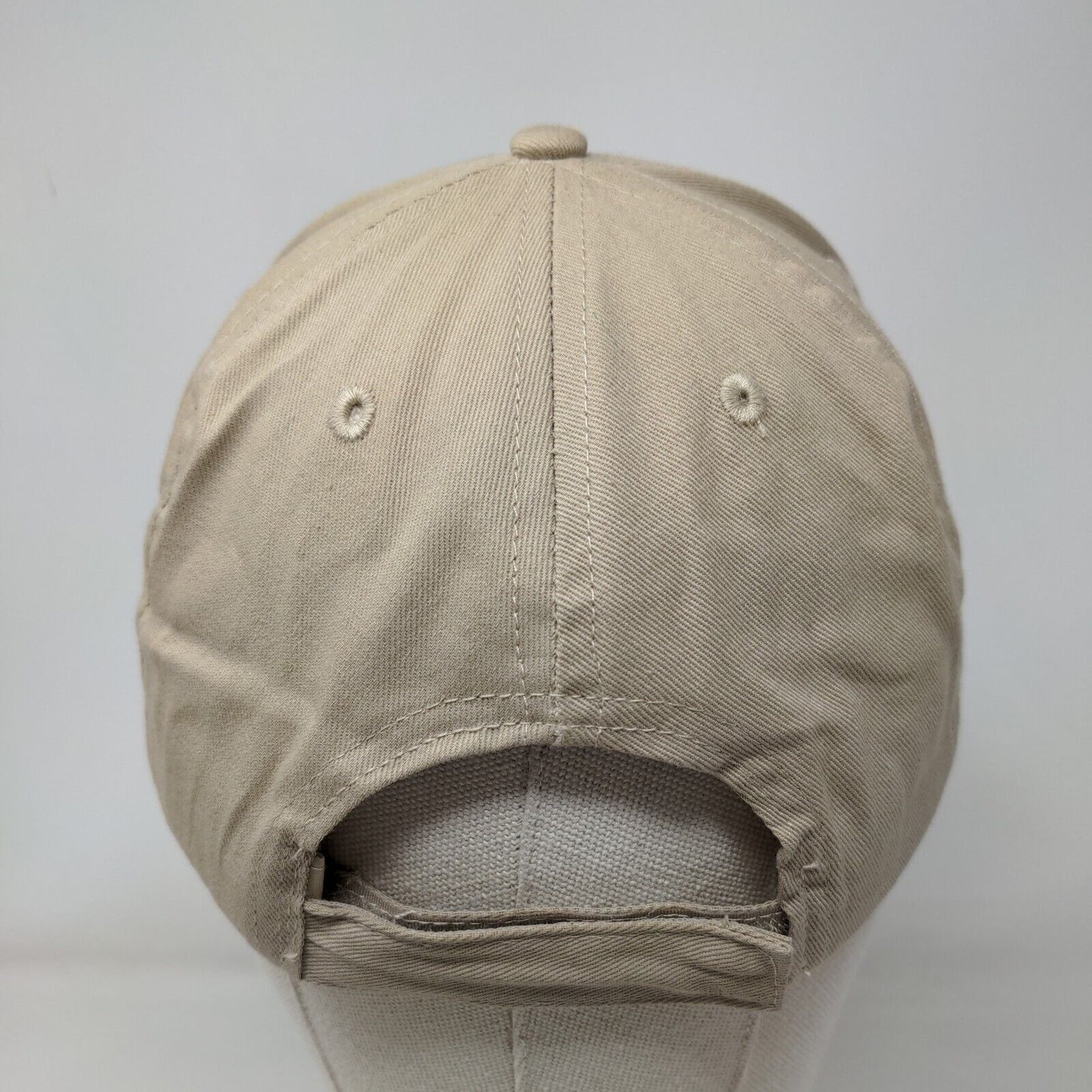 Smile You're On Cannabis Strapback Hat Tan OSFM American Flag Glasses