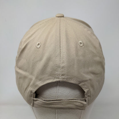 Smile You're On Cannabis Strapback Hat Tan OSFM American Flag Glasses