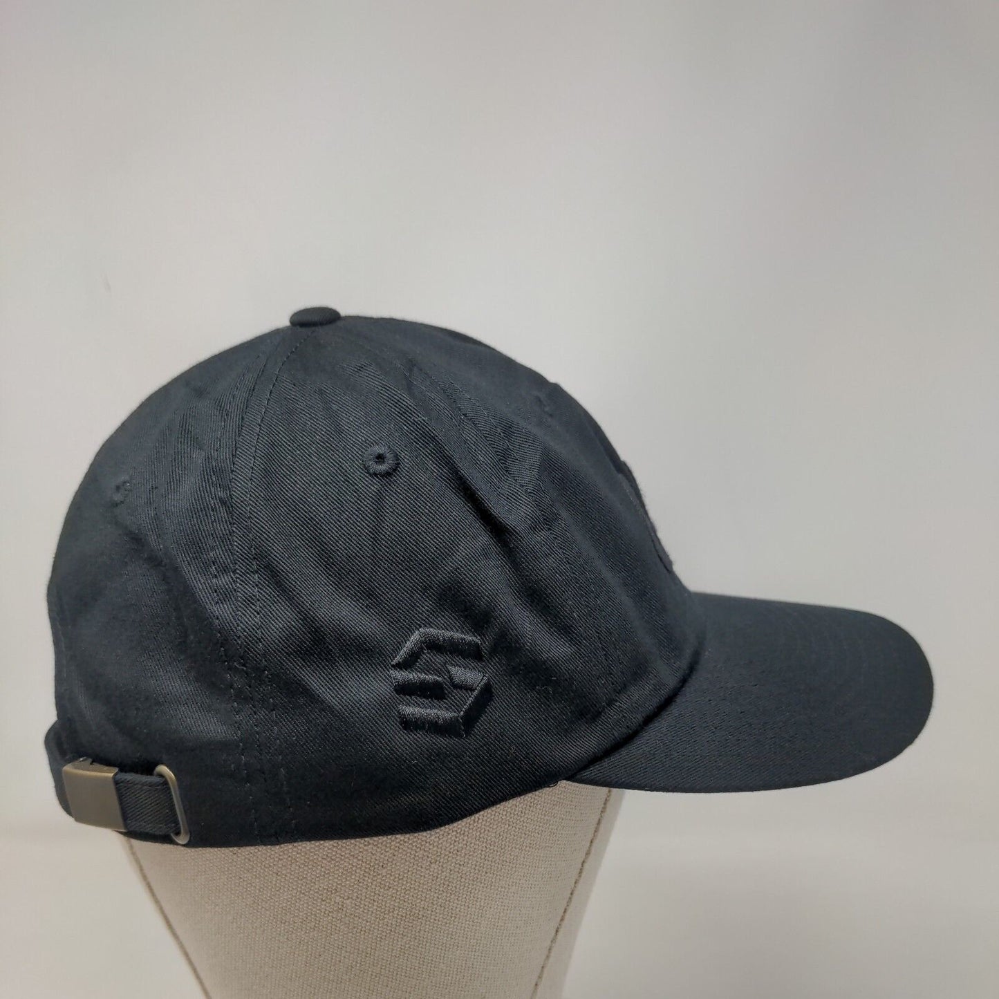 GVL Slideback Hat Black One Size Embroidered Logo Adjustable Richardson