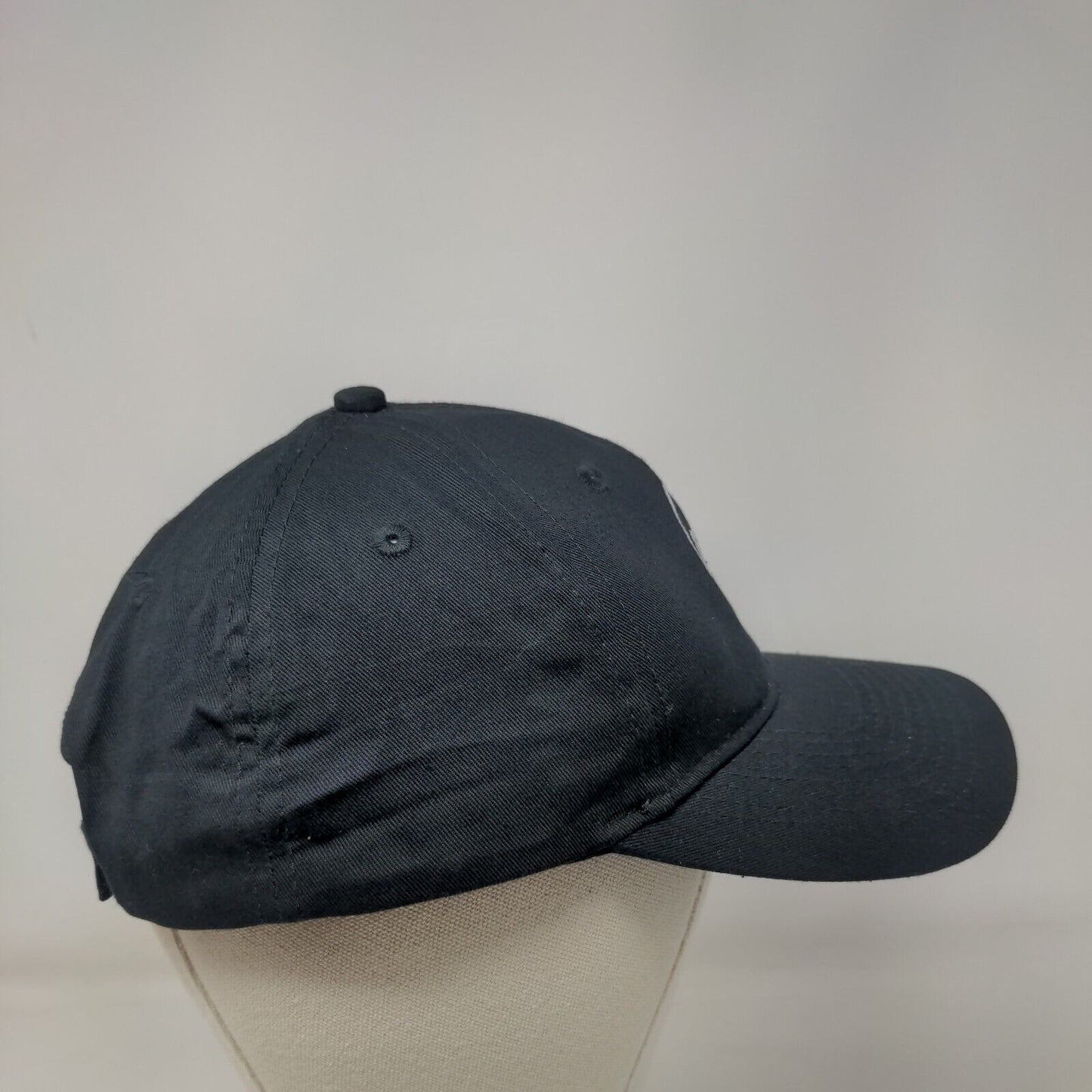 COTR Strapback Hat Black One Size Adjustable Embroidered 6 Panel Port & Company
