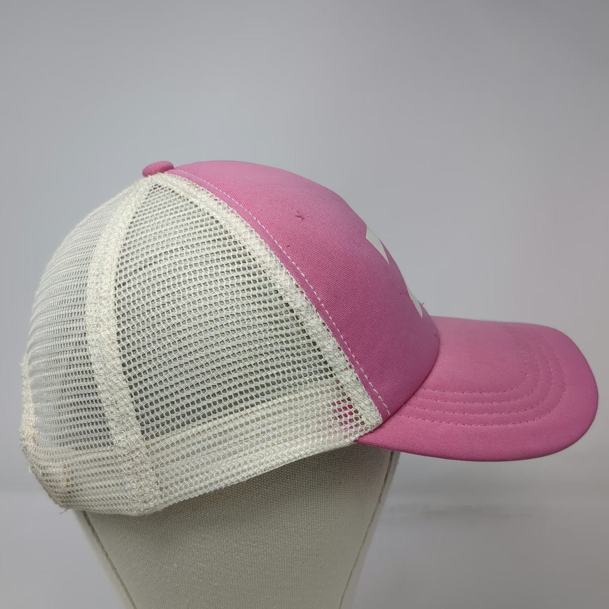 Billabong Trucker Hat Pink White One Size Mesh Snapback Surf Wave Logo Beach