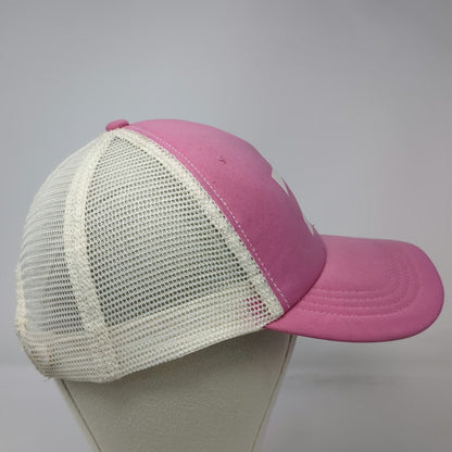 Billabong Trucker Hat Pink White One Size Mesh Snapback Surf Wave Logo Beach