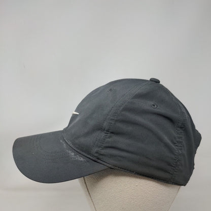 Nike Golf Strapback Hat Gray OSFM Embroidered Logo Swoosh Adjustable