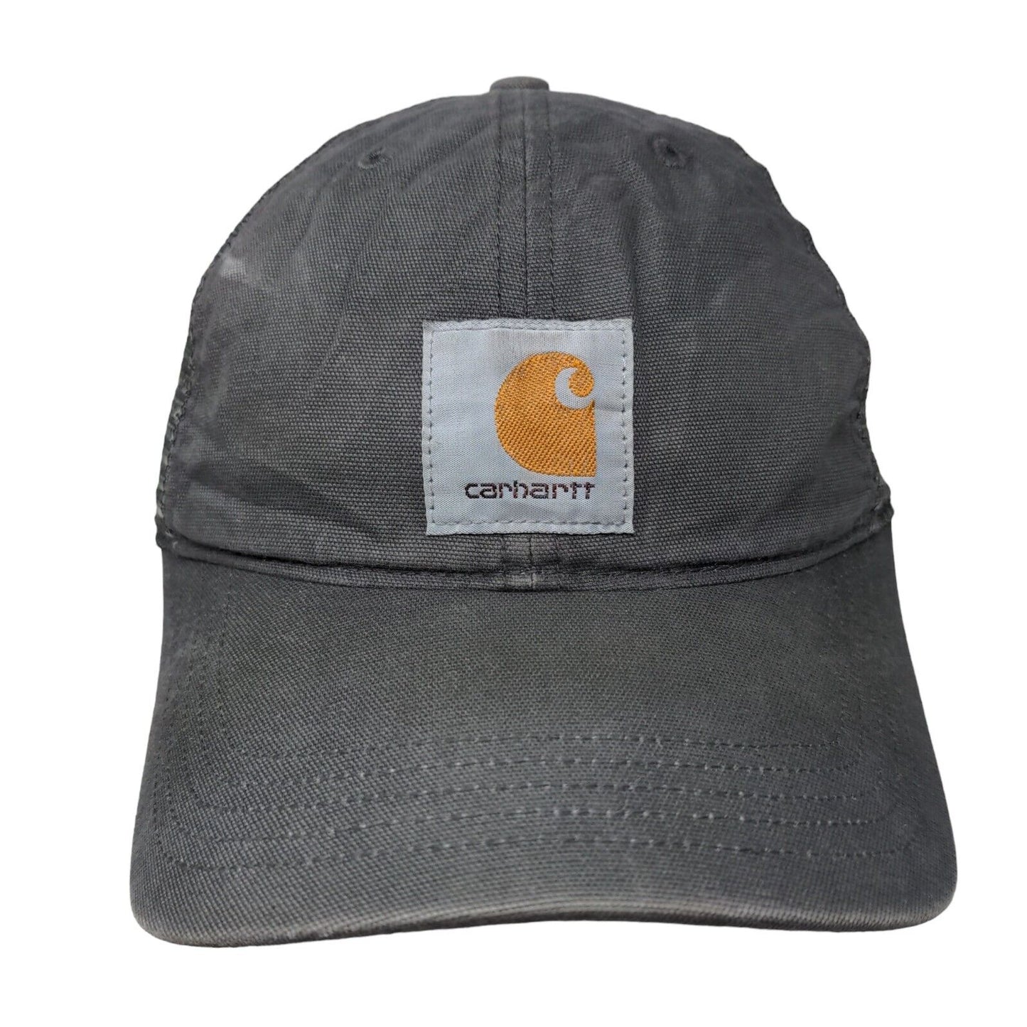 Carhartt Snapback Trucker Hat Gray One Size Adjustable Mesh Back 6 Panel