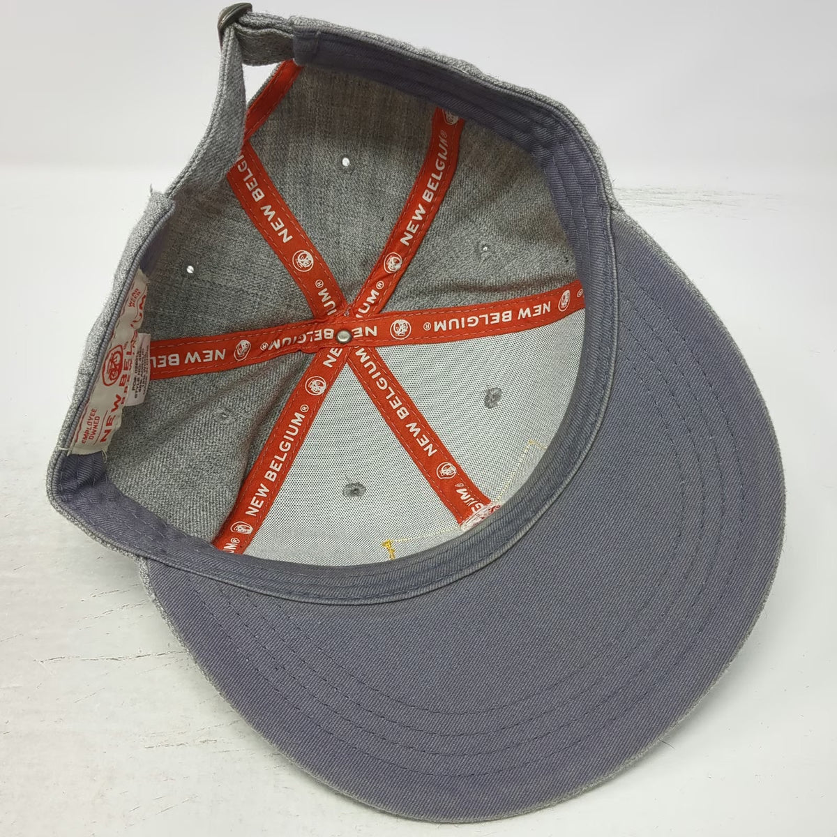 New Belgium Fat Tire Beer Baseball Cap Gray One Size Wool Blend Slideback Hat