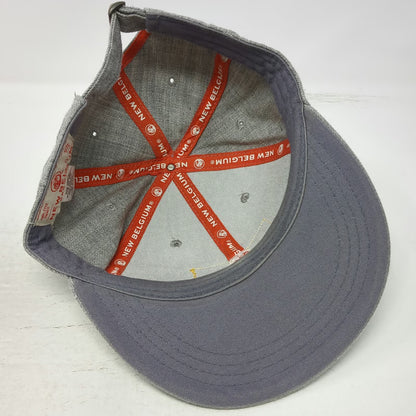 New Belgium Fat Tire Beer Baseball Cap Gray One Size Wool Blend Slideback Hat