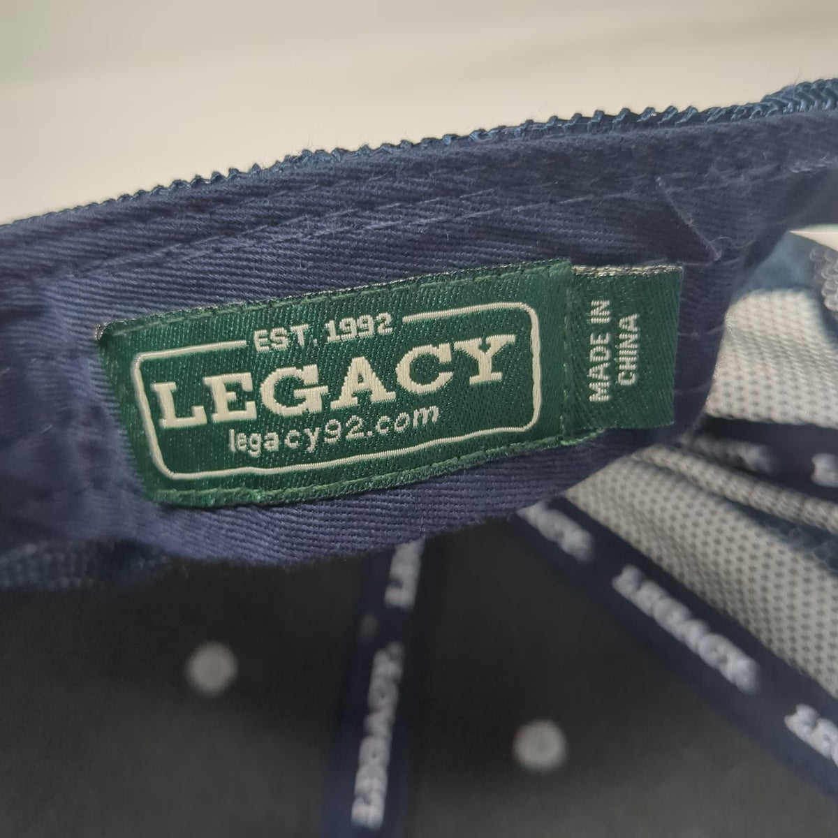 Legacy Trucker Hat Gray Blue One Size 1000 Islands New York Mesh Snapback Patch