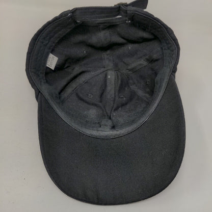 Angel Wings Slideback Hat Black One Size Adjustable Bling Rhinestone 6 Panel