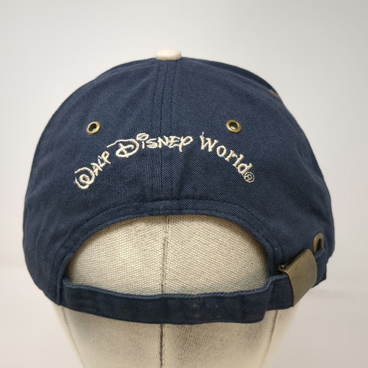 Walt Disney World Baseball Cap Blue One Size Mickey Mouse M Logo Slideback Hat