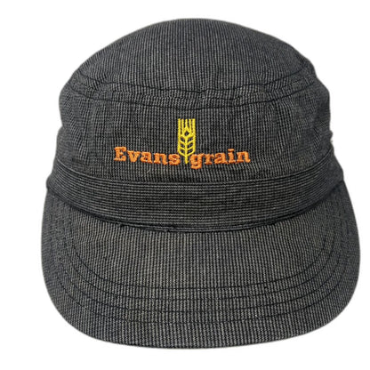 District Army Cap Gray One Size Evans Grain Cotton Adjustable Strapback Hat
