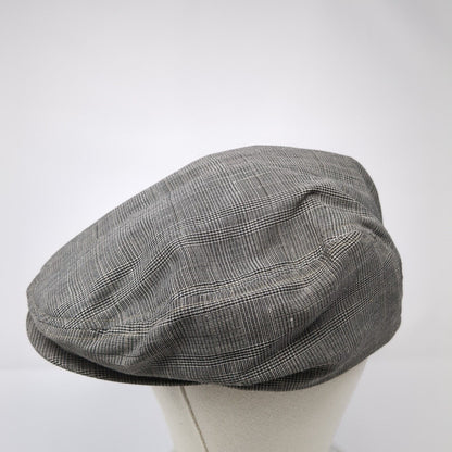 Unbranded Flat Cap Gray Large/XL Plaid Wool Blend Blank Outdoor