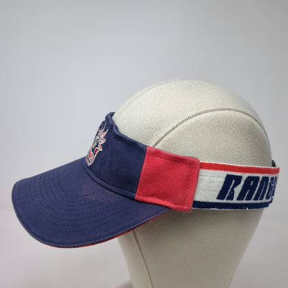 New York Rangers NHL Drew Pearson Visor Hat Blue Red White One Size Lady Liberty