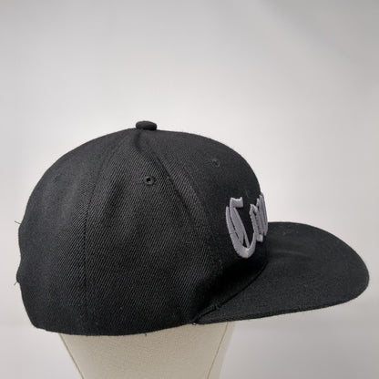 Compton Snapback Hat Black One Size Adjustable Embroidered 6 Panel Big Bear