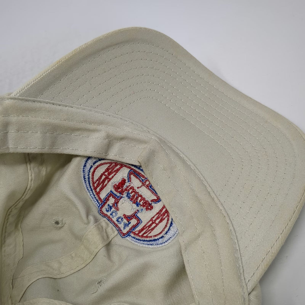 Baseball Cap Beige One Size Phillies 2004 Citizens Bank Park McDonalds Logo Hat
